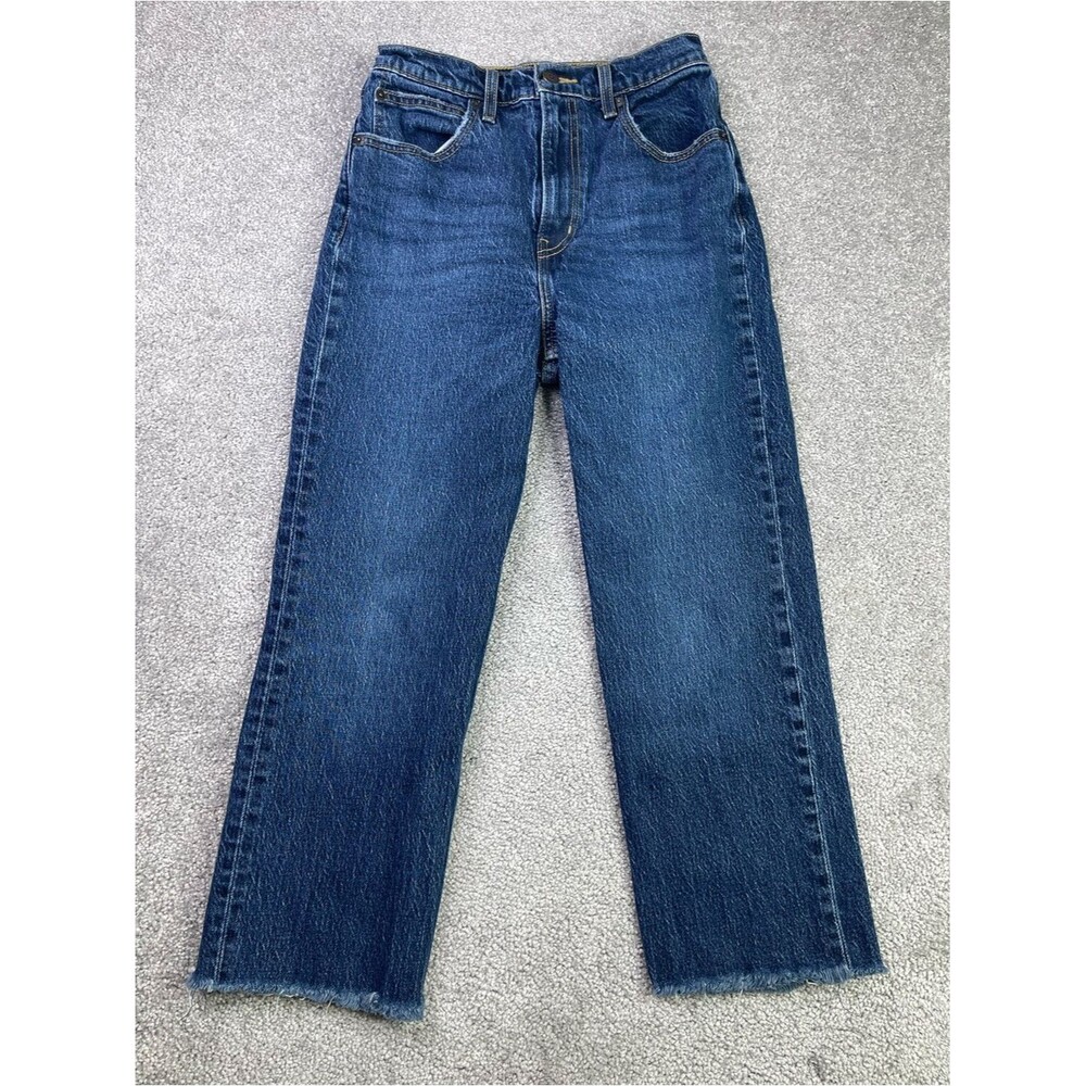 Levi's Premium Jeans Women’s 26 Blue 70s High Slim Straight Dark Wash Denim